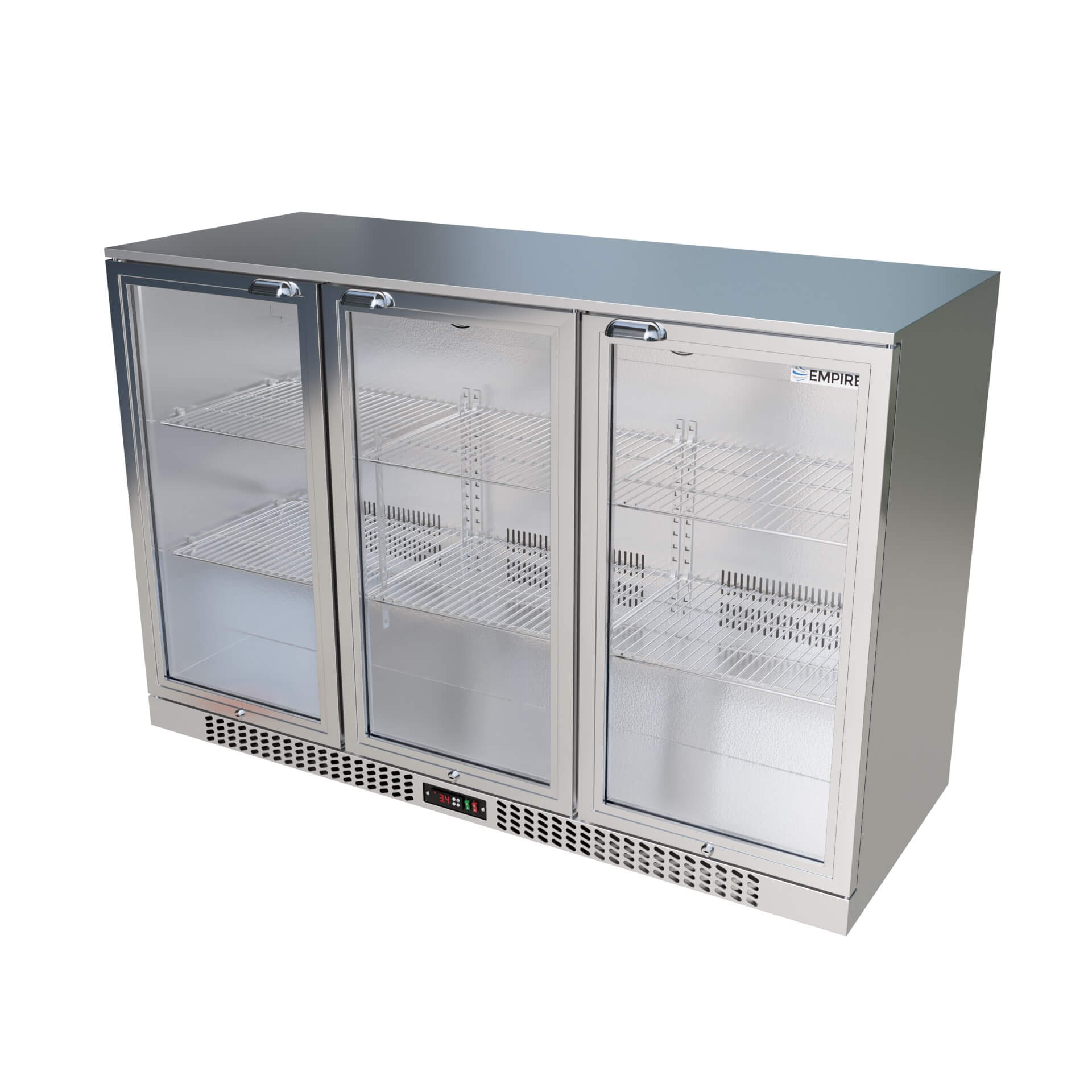 Empire Triple Door 330L Commercial Back Bar Fridge CL-320H-S