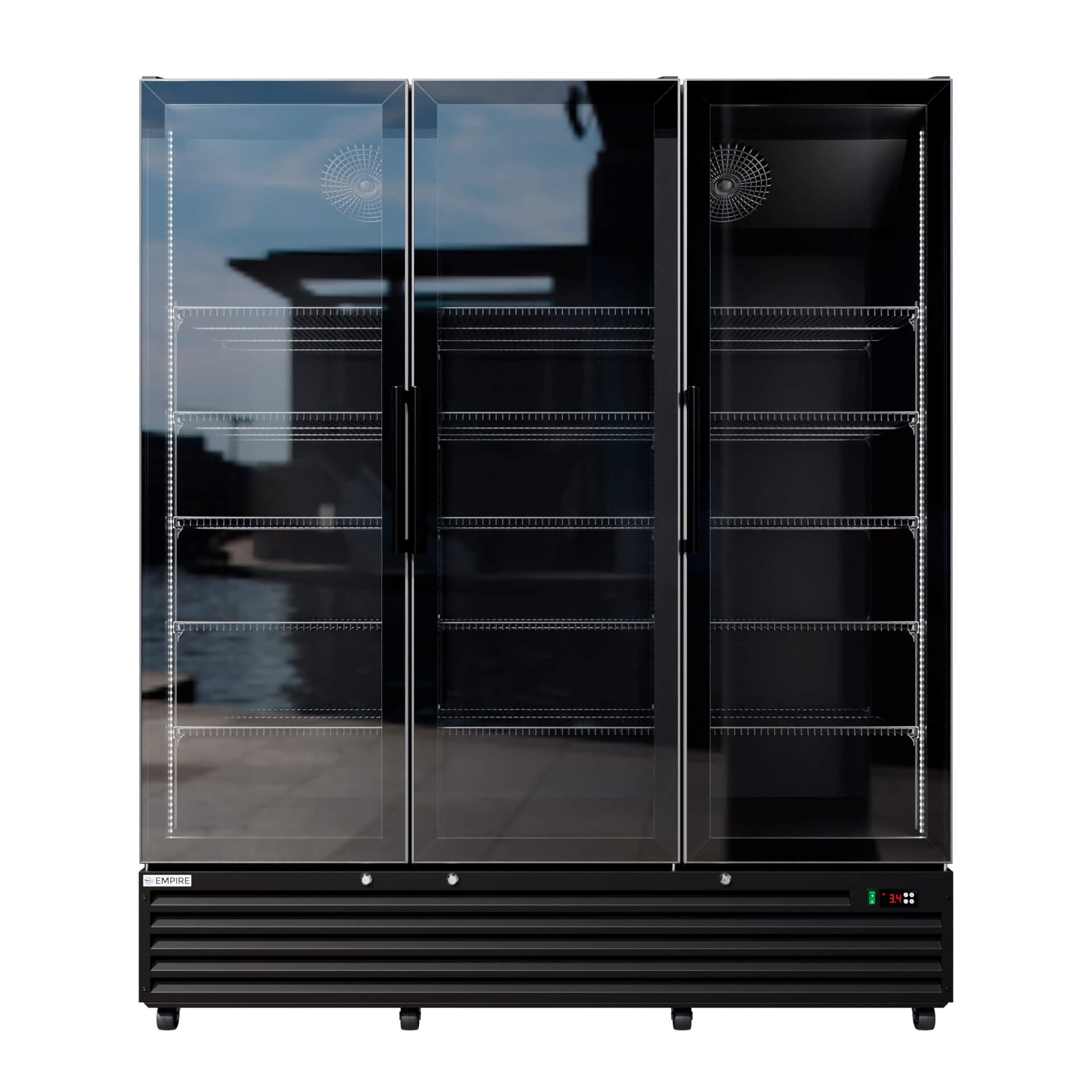 Empire Triple Door Upright Cooler 1483L Commercial Fridge CL-1500W