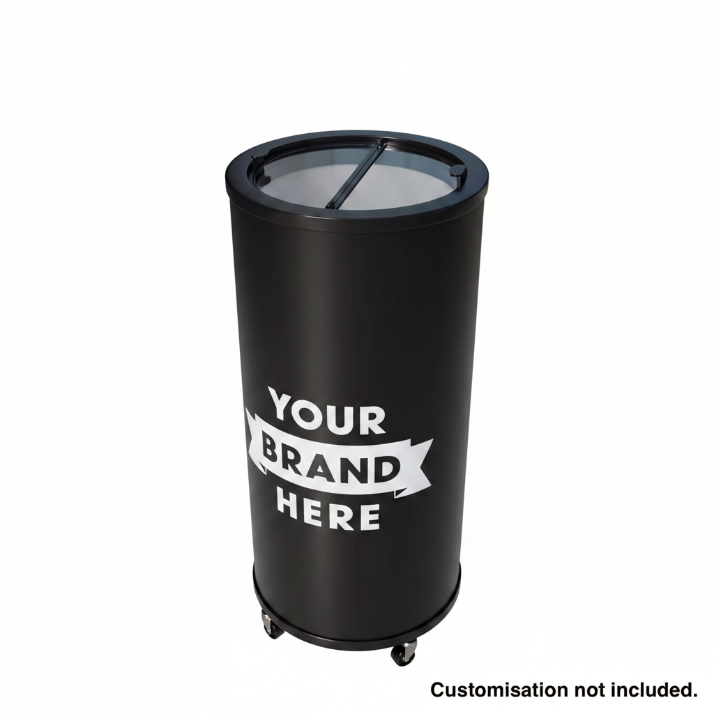 Empire Drinks Can Bottle Dump Impulse Barrel Mobile Cooler Black - EMP-CC77