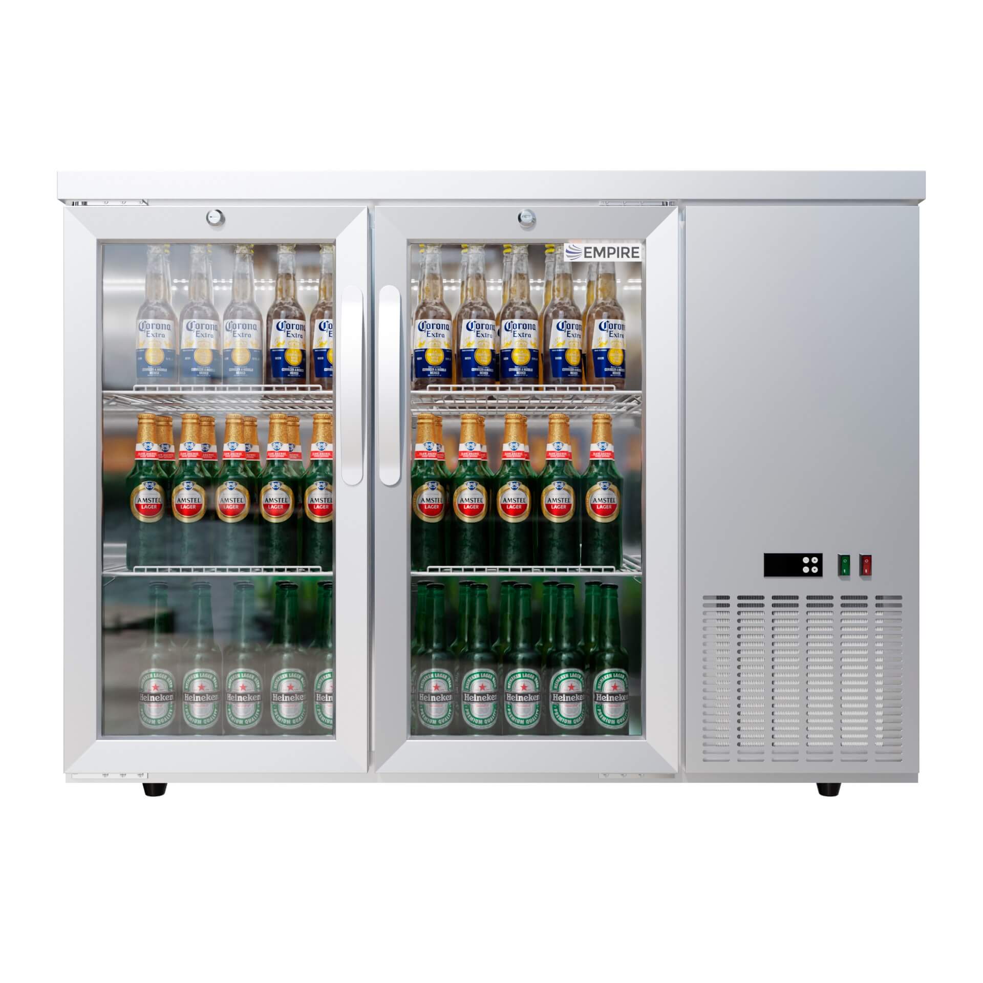 Empire Stainless Steel Double Door Undercounter Bottle Cooler CL-305HR