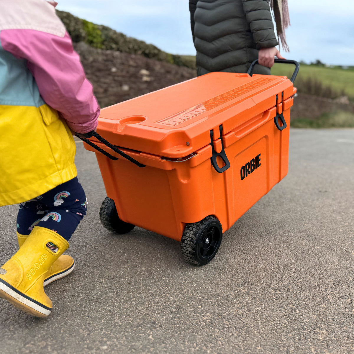 Orbie 55 Wheeled Cool Box Orange
