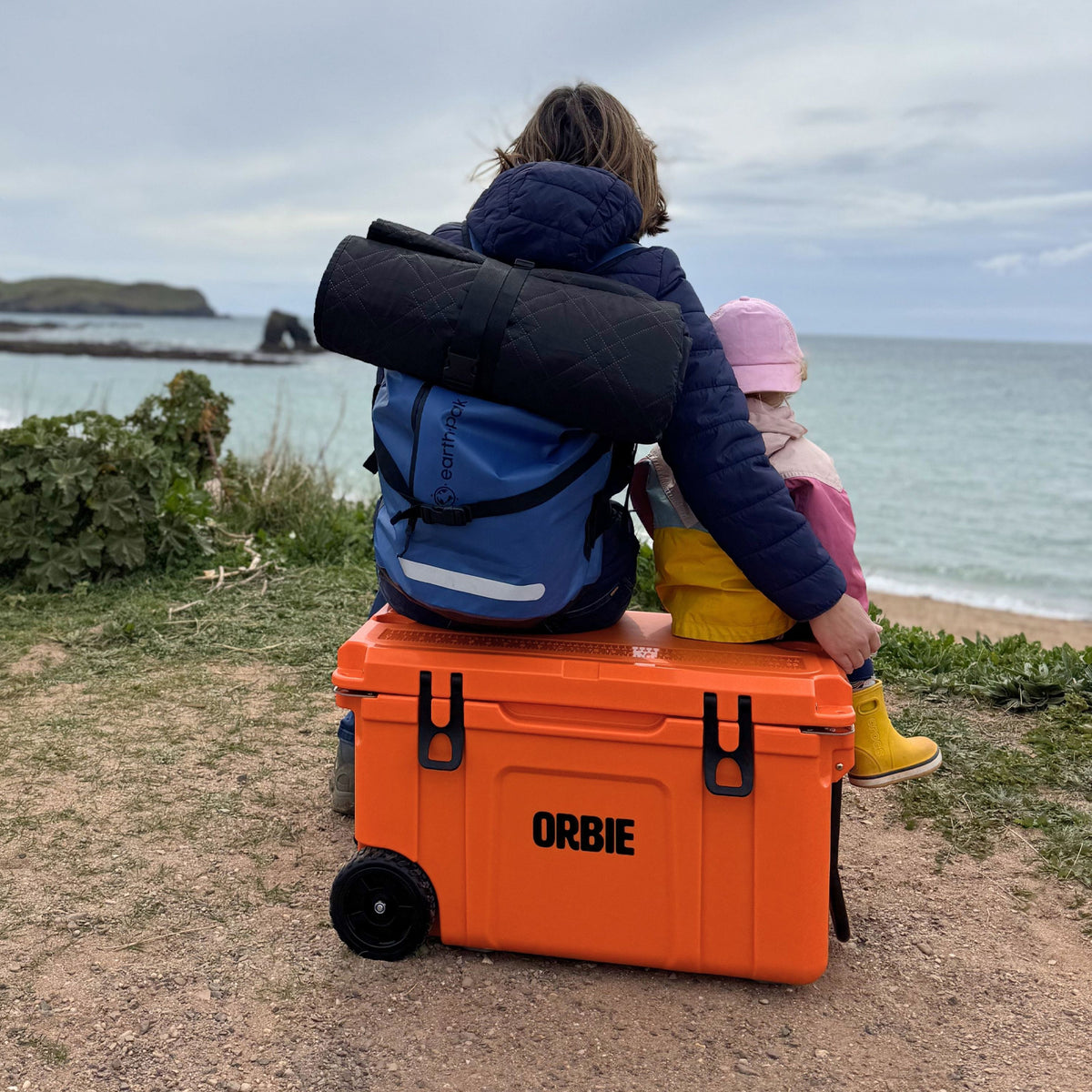 Orbie 55 Wheeled Cool Box Orange