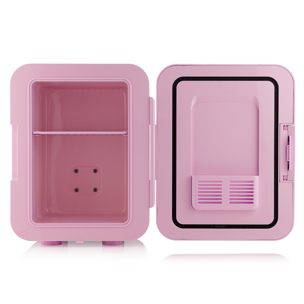 Barcool Cosmo pink 4 litre mini fridge interior