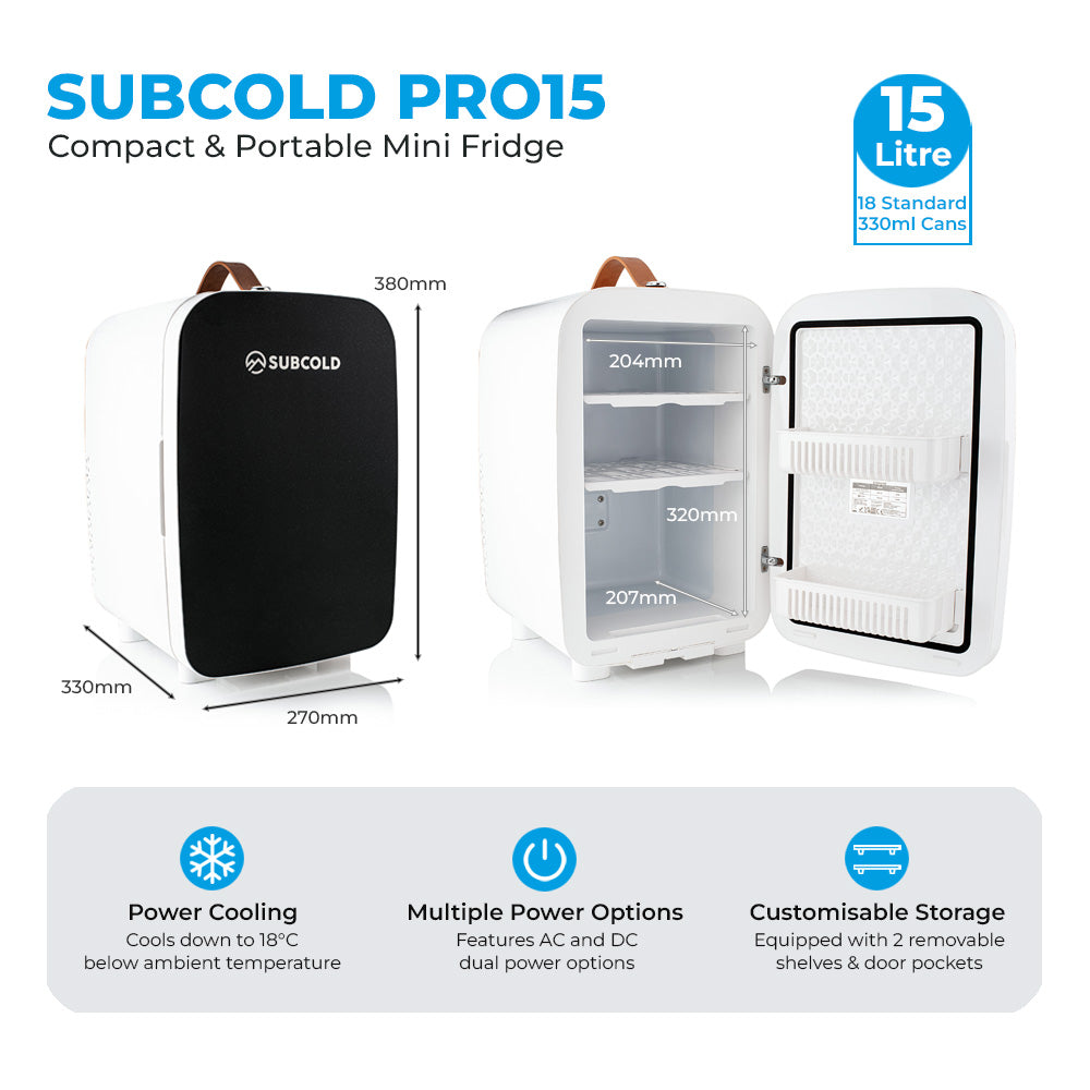 Pro 15L Mini Fridge - Black | Refurbished – image 4