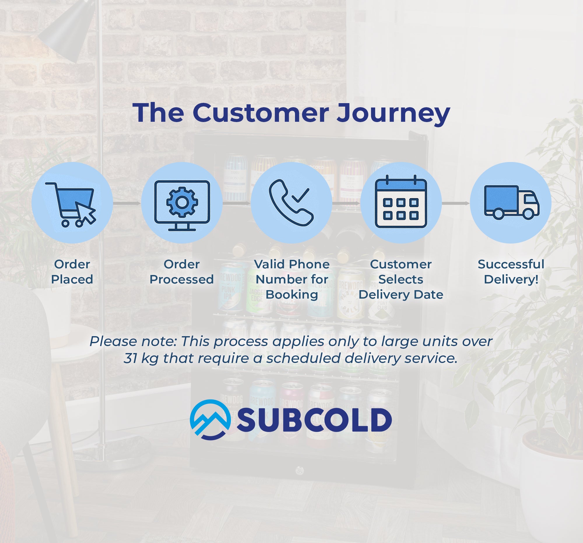 Subcold Super 115 LED Beer Fridge - Stainless Steel | Refurbished