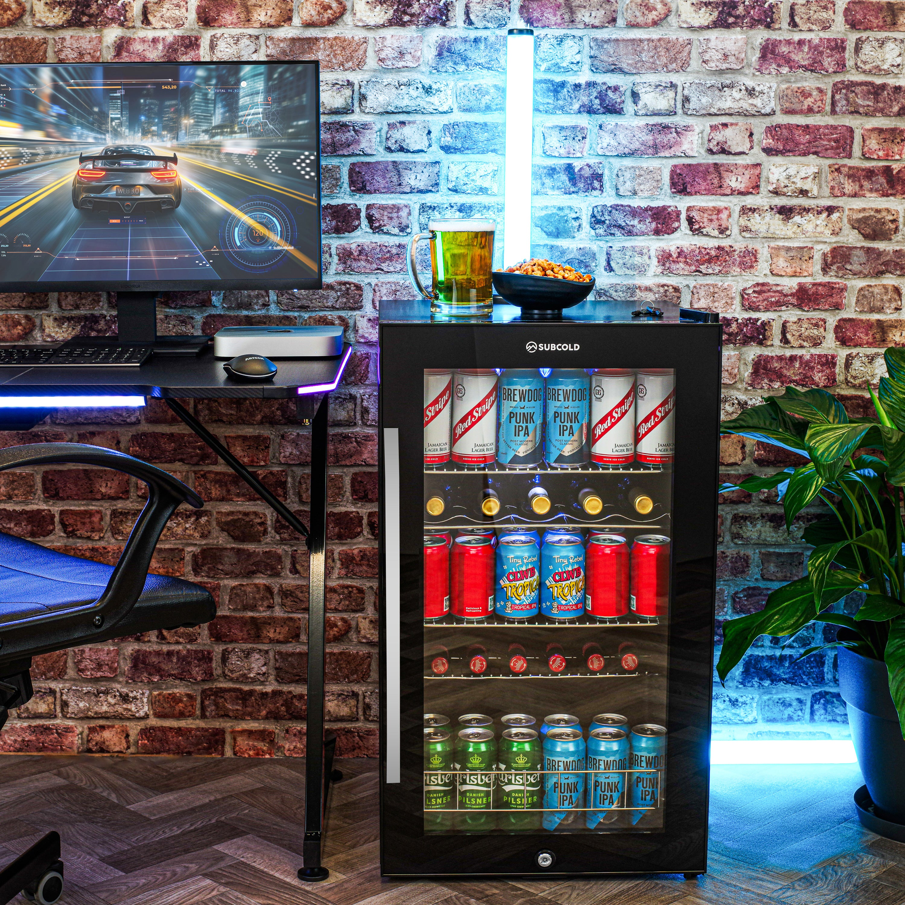 Subcold Ace 100 LED Touch Control Beer Fridge - Black | Refurbished