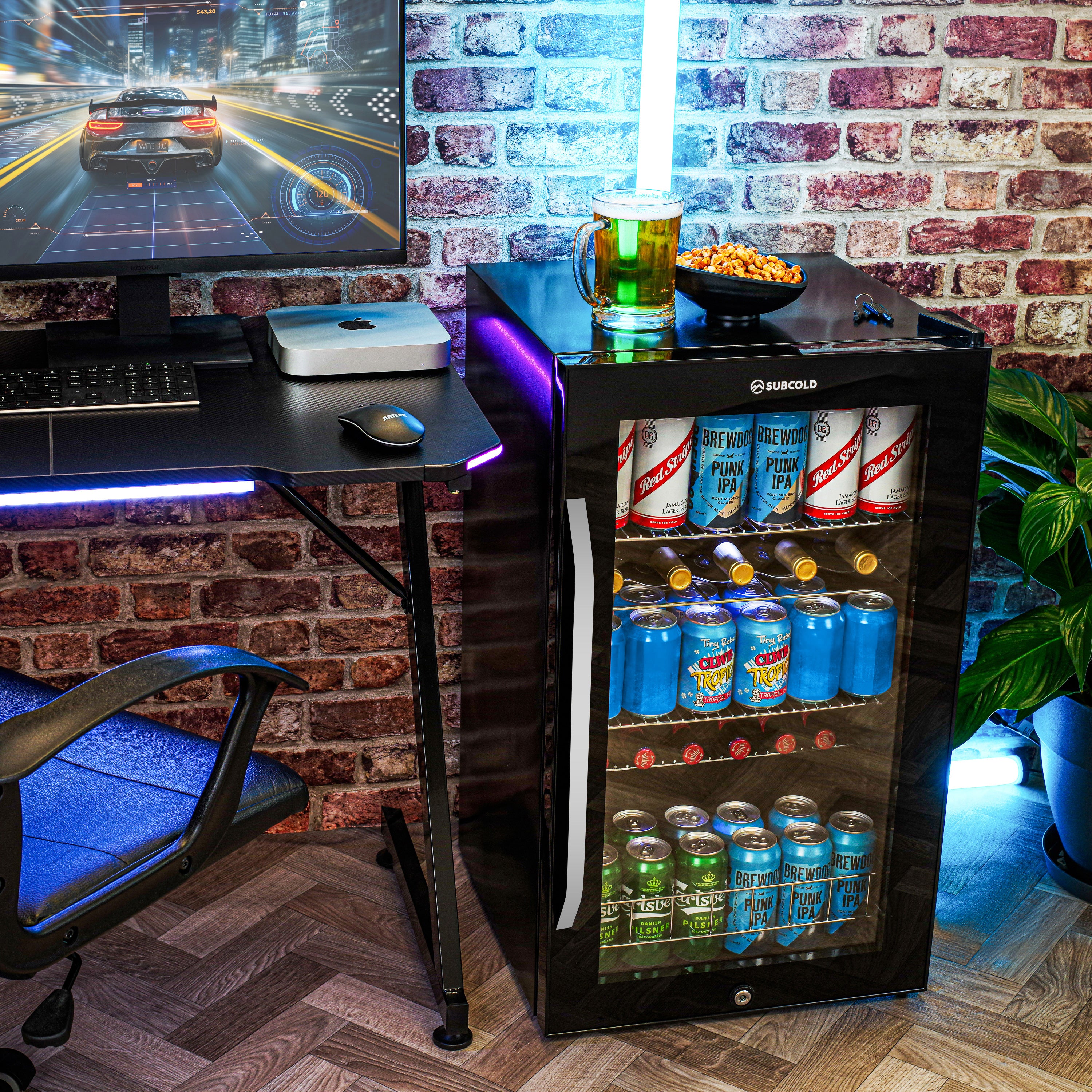Subcold Ace 100 LED Touch Control Beer Fridge - Black | Refurbished