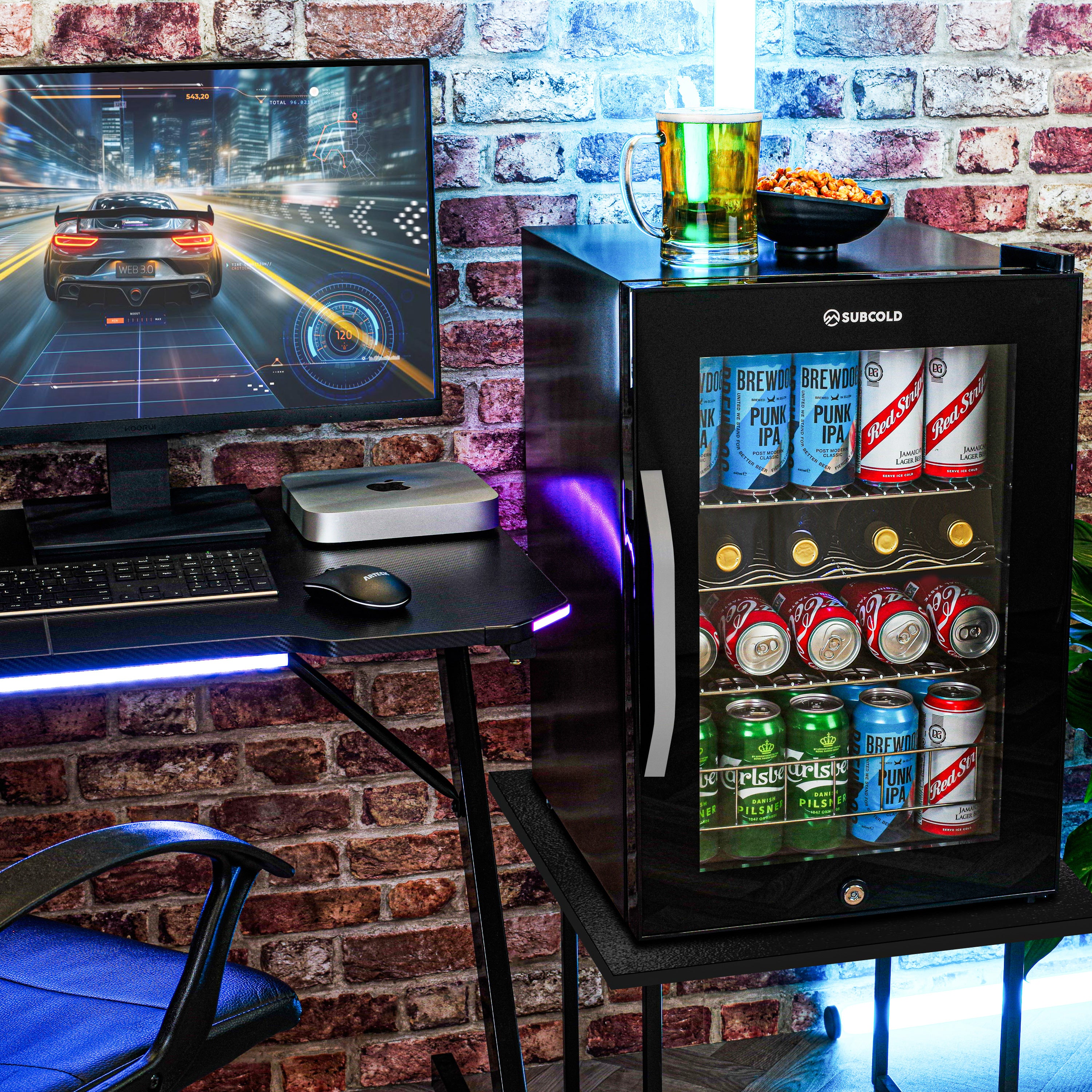 Subcold Ace 65 LED Touch Control Beer Fridge - Black | Refurbished