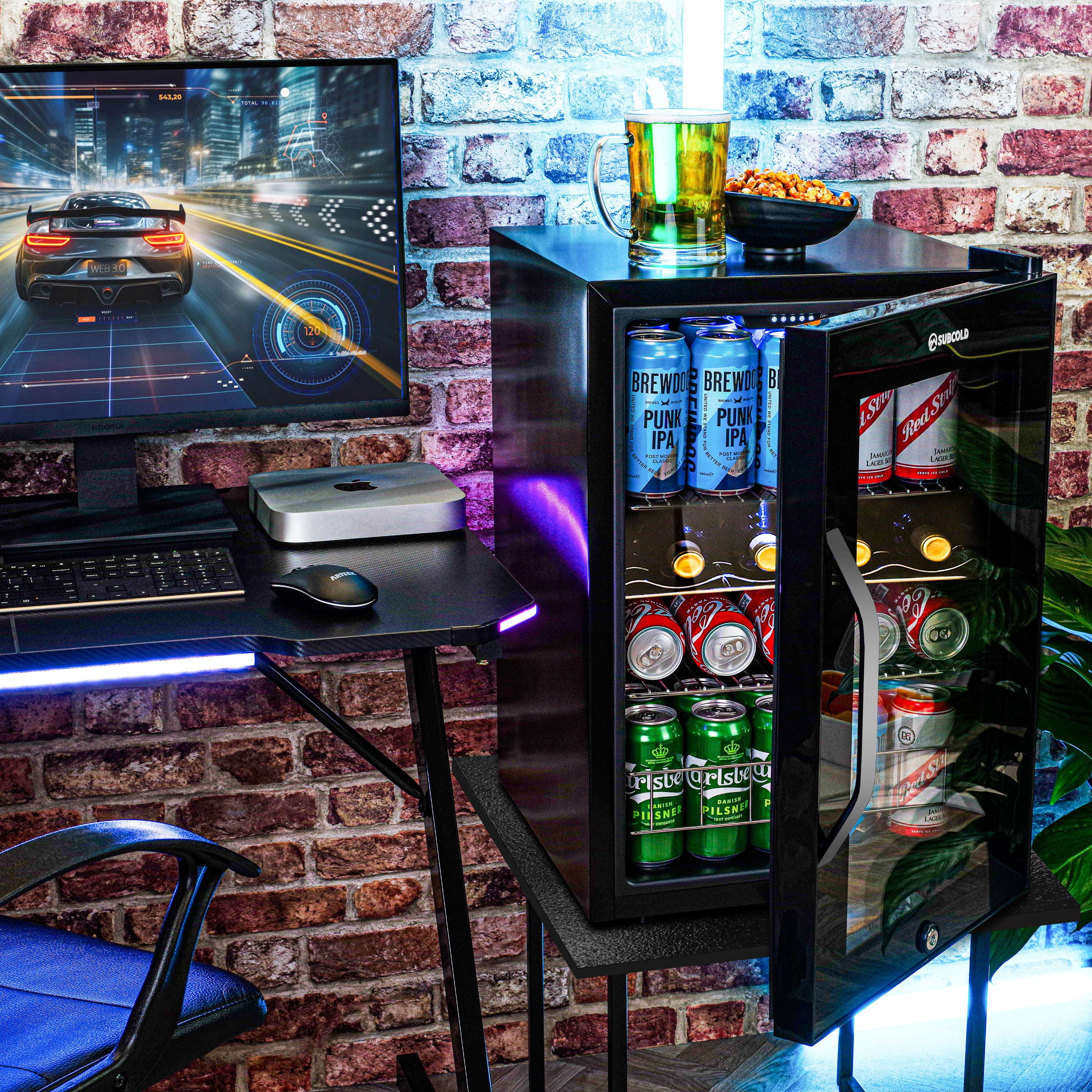 Subcold Ace 65 LED Touch Control Beer Fridge - Black | Refurbished