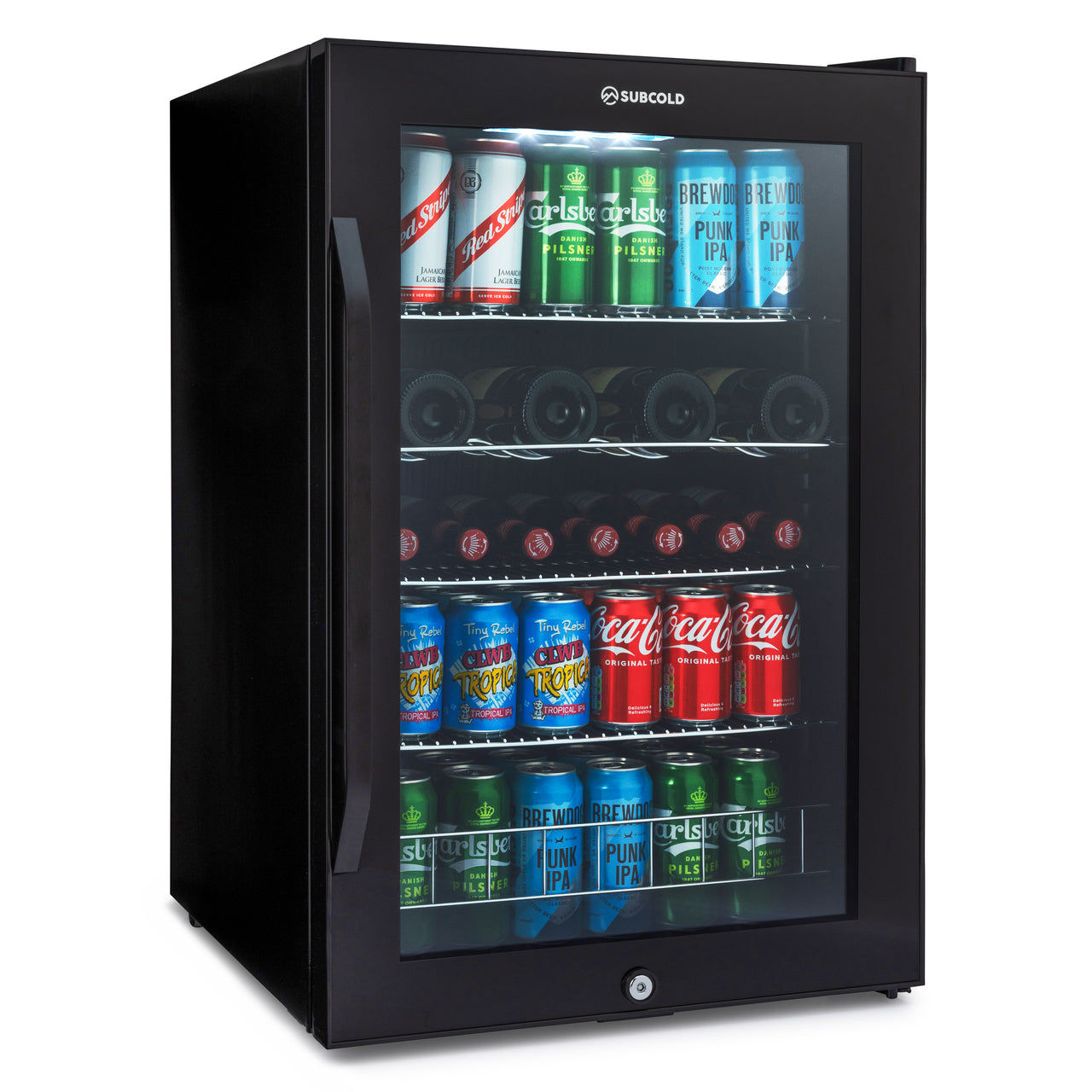 Subcold Ace 130 LED Touch Control Beer Fridge - Black