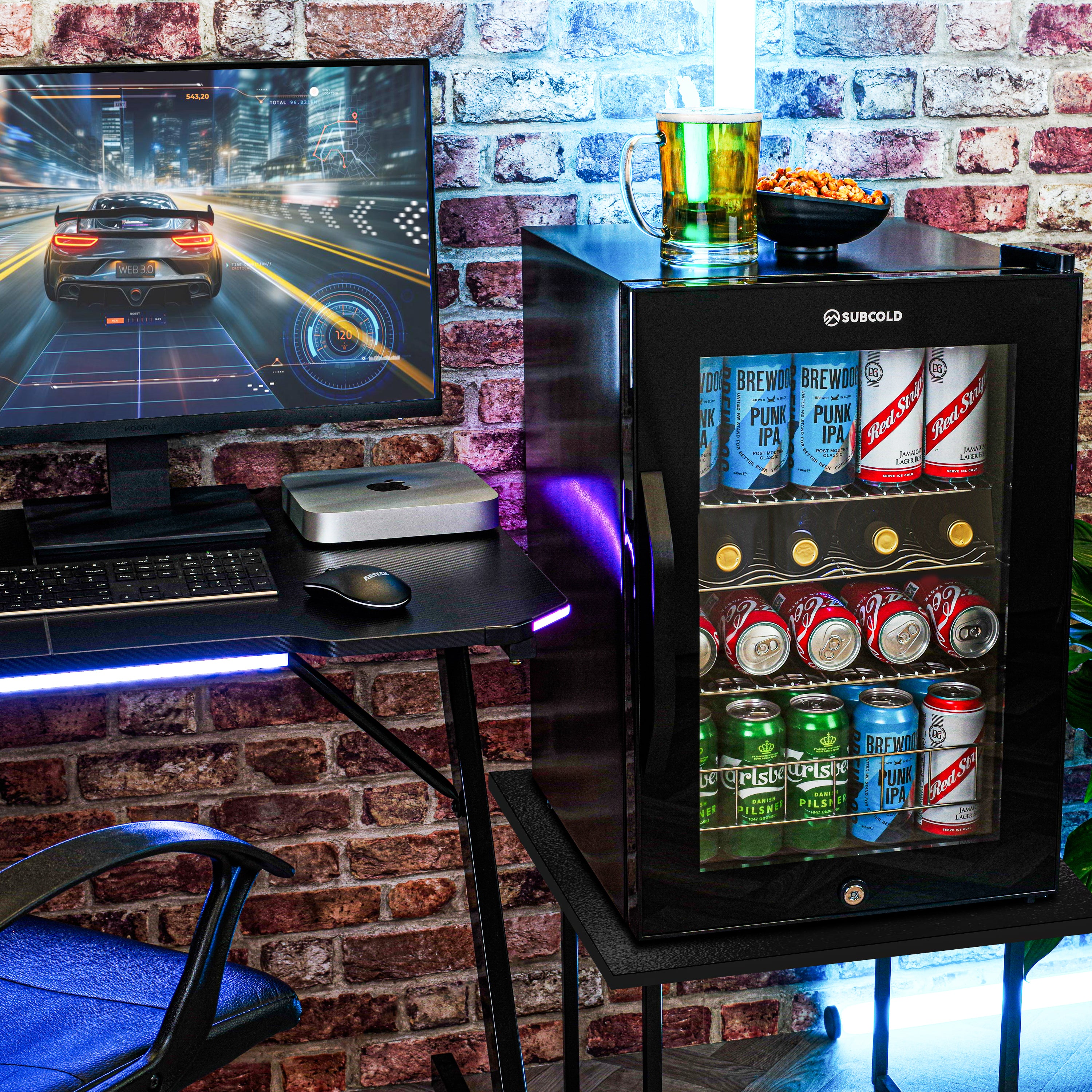 Subcold Ace 65 LED Touch Control Beer Fridge - Black | Refurbished