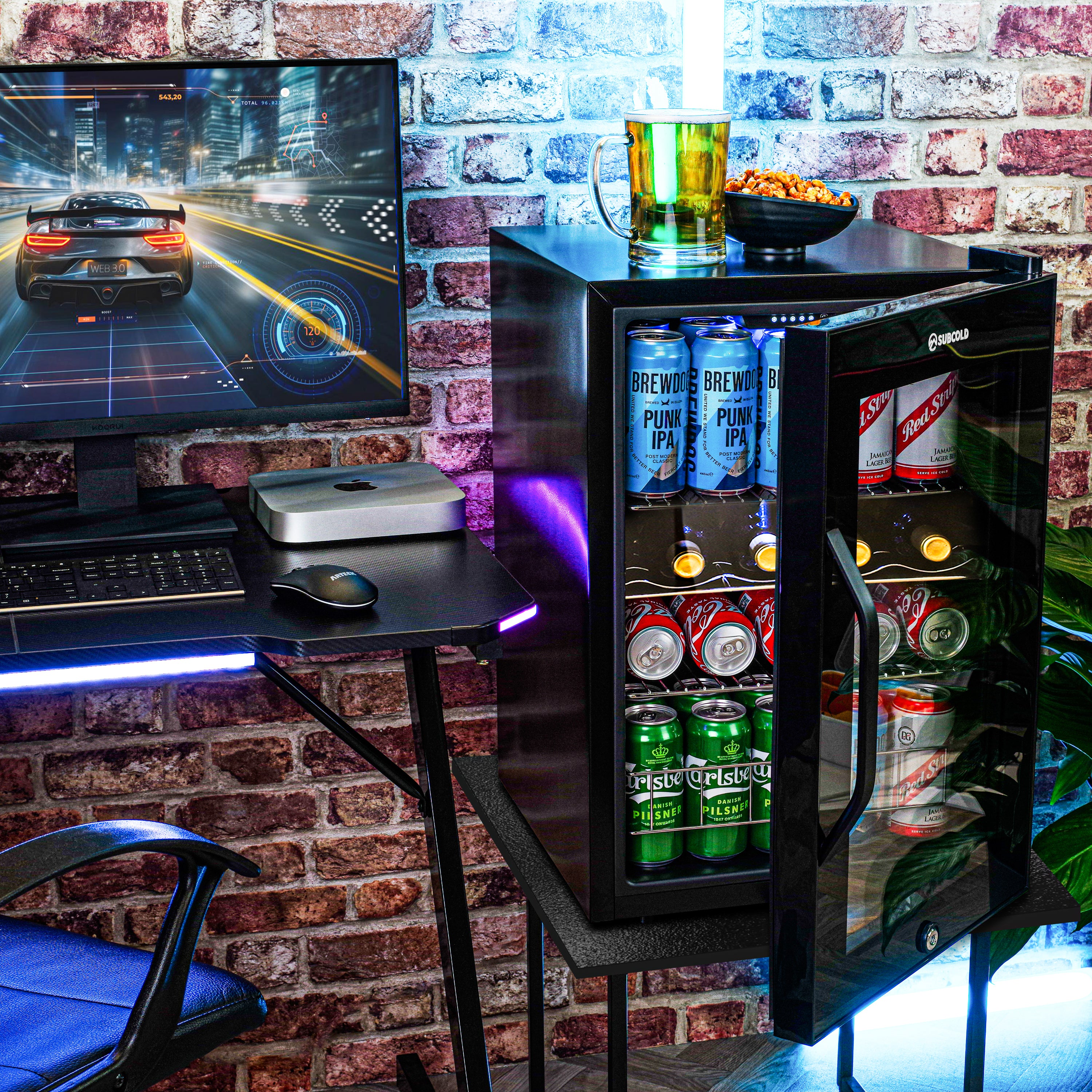 Subcold Ace 65 LED Touch Control Beer Fridge - Black | Refurbished