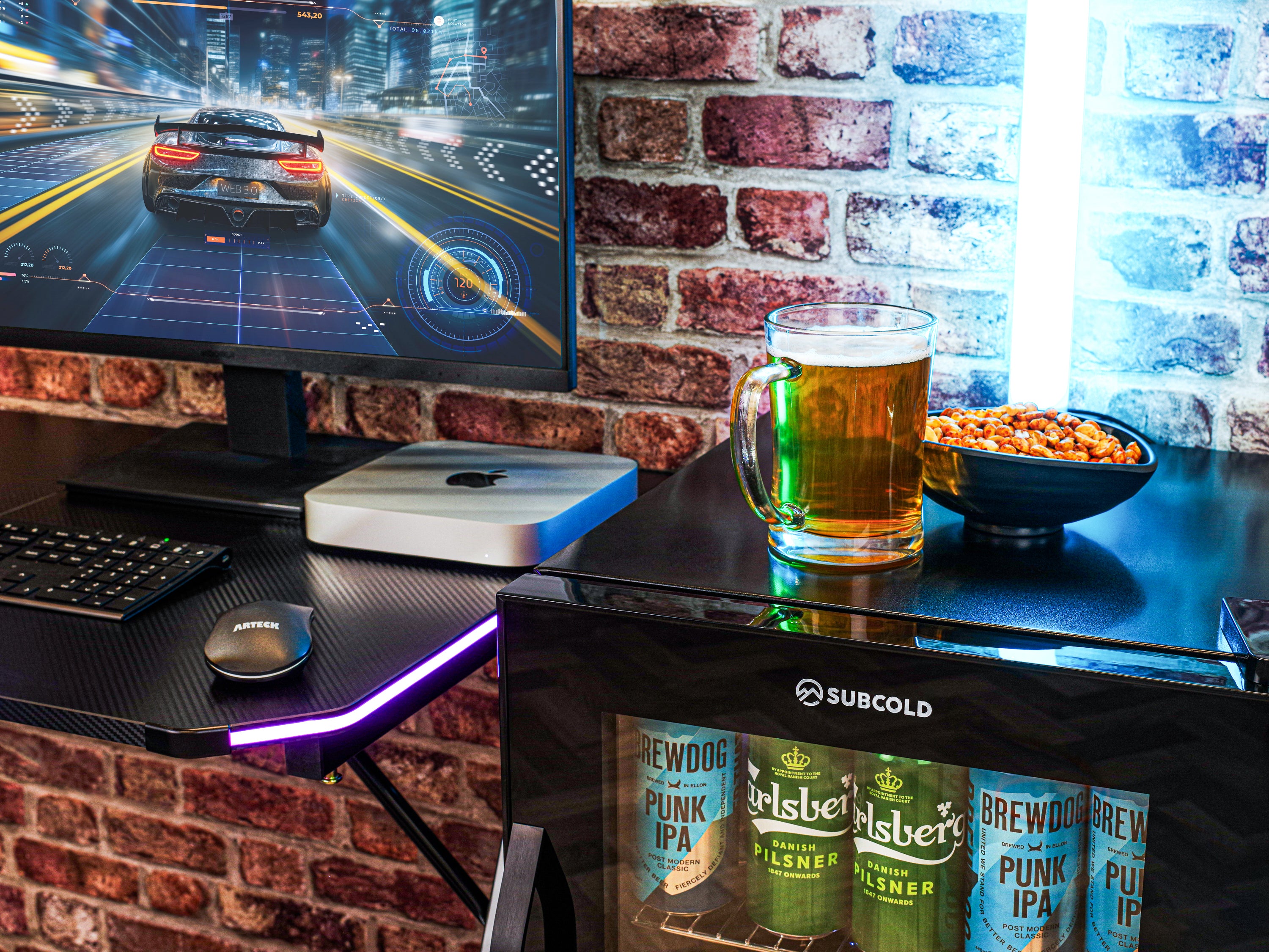 Subcold Ace 90 LED Touch Control Beer Fridge - Black | Refurbished