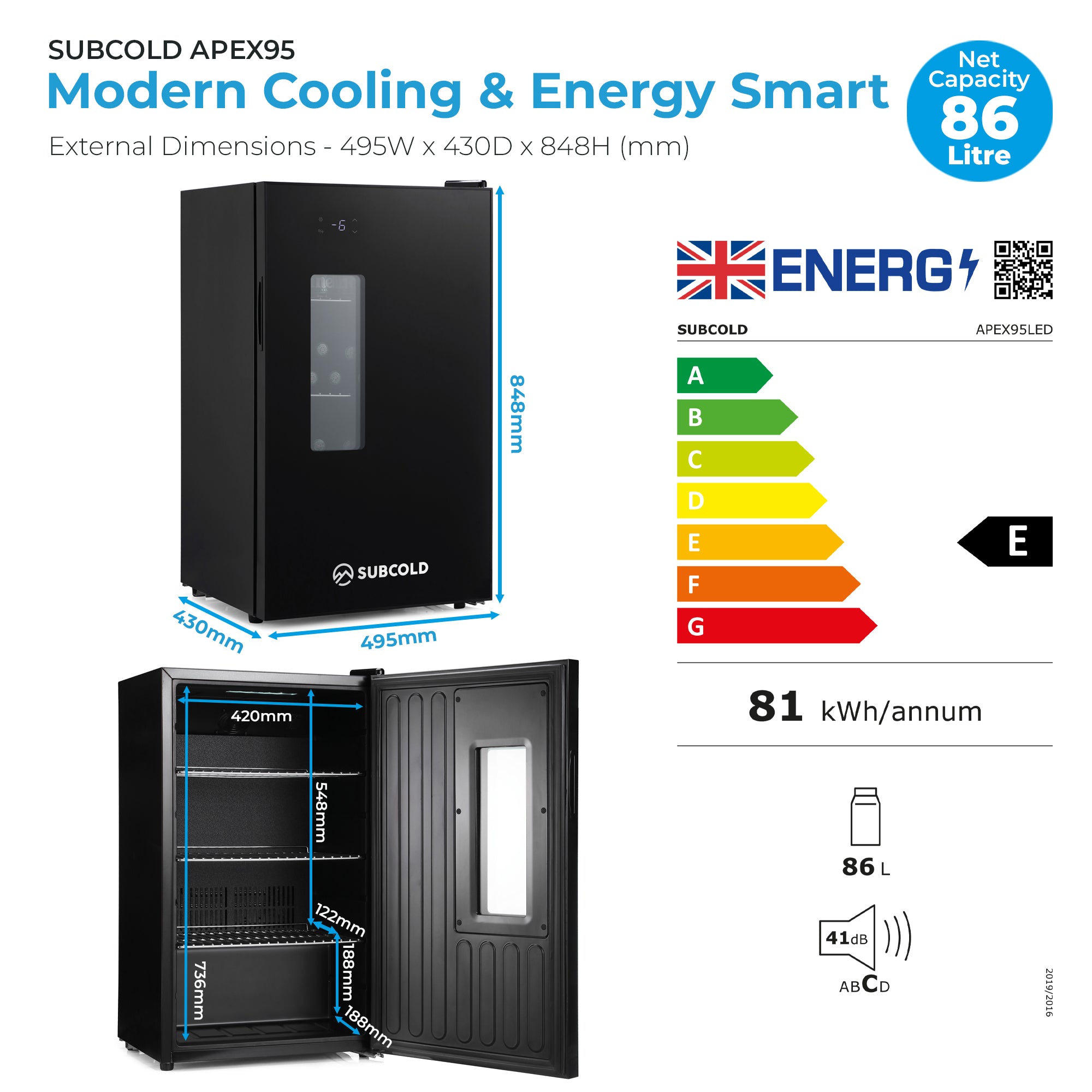 Subcold Apex95 Beer Fridge