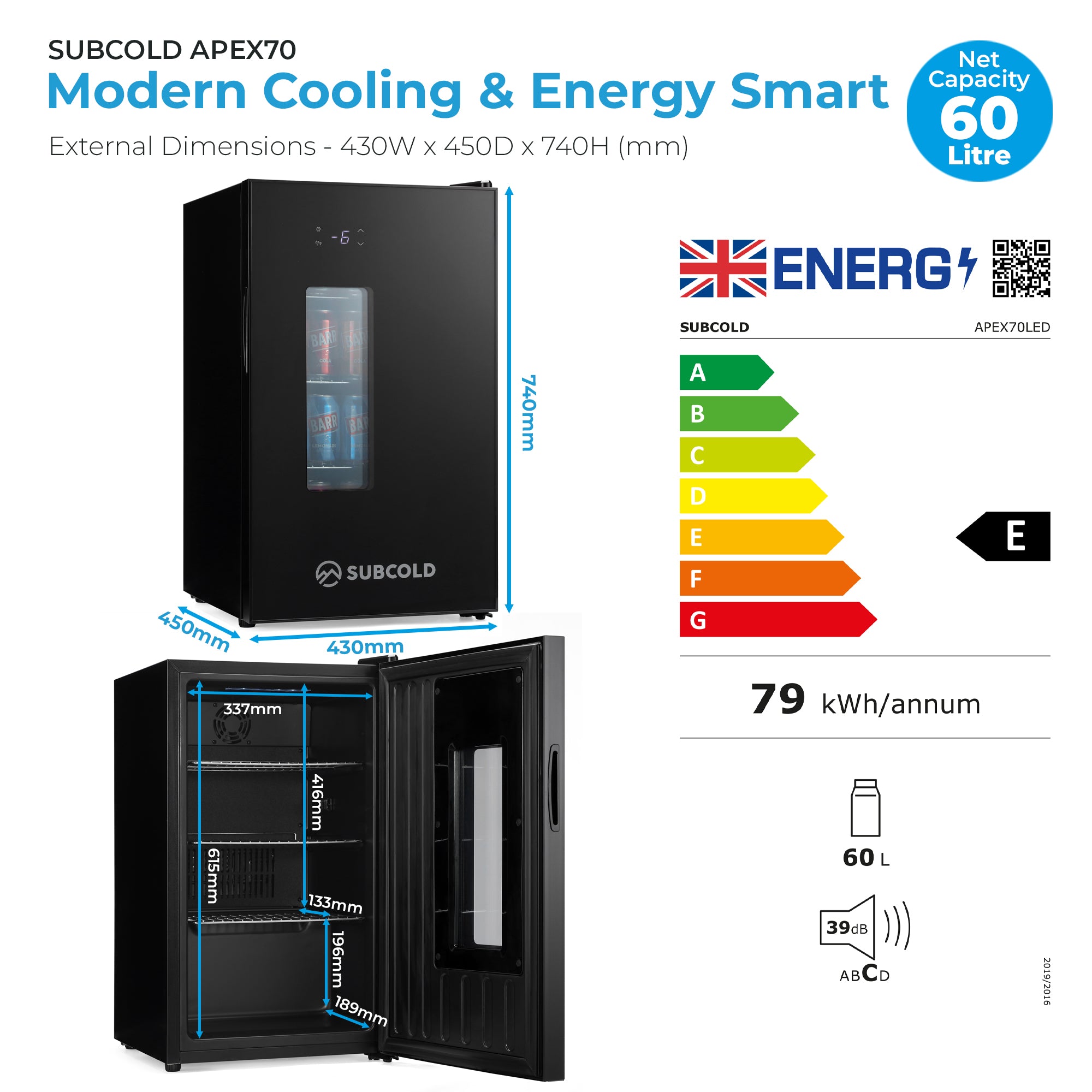 Subcold Apex70 Beer Fridge