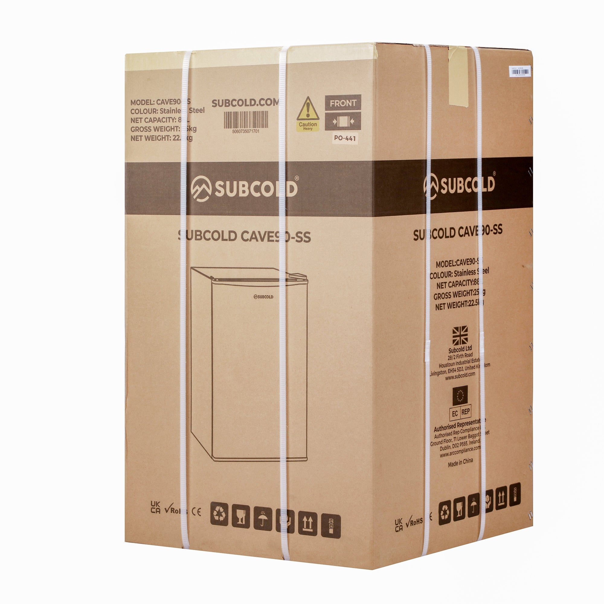 Subcold Cave90 Stainless Steel Beer Fridge