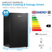 Thumbnail for Subcold Cave90 Solid Door Beer Fridge
