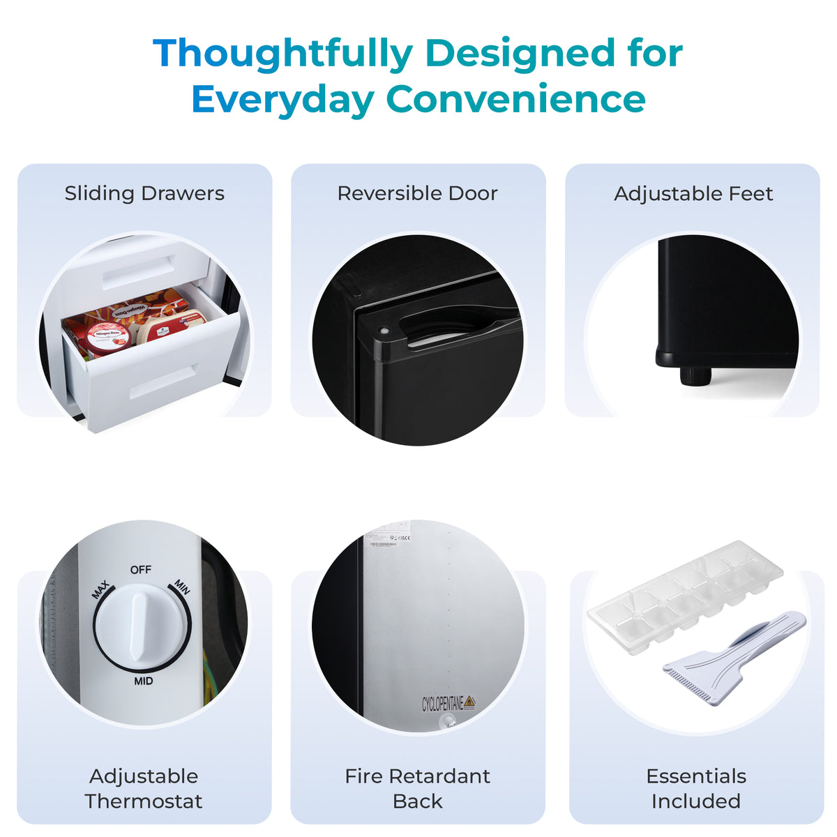 Subcold Eco90F Under Counter Freezer - Black | Refurbished
