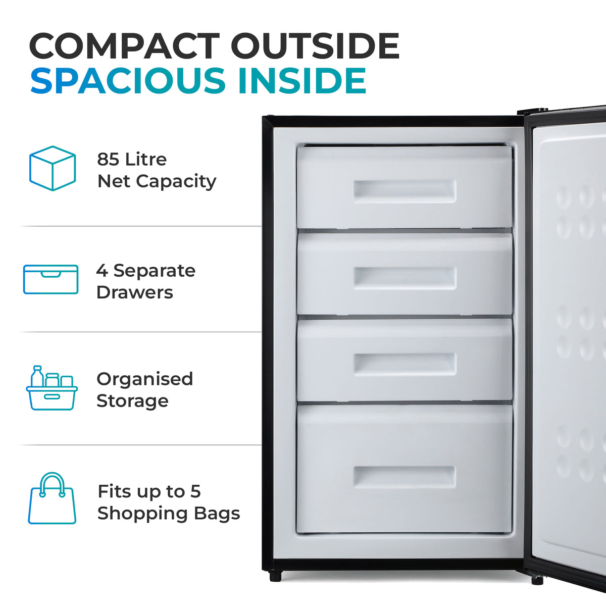Subcold Eco90F Under Counter Freezer - Black | Refurbished