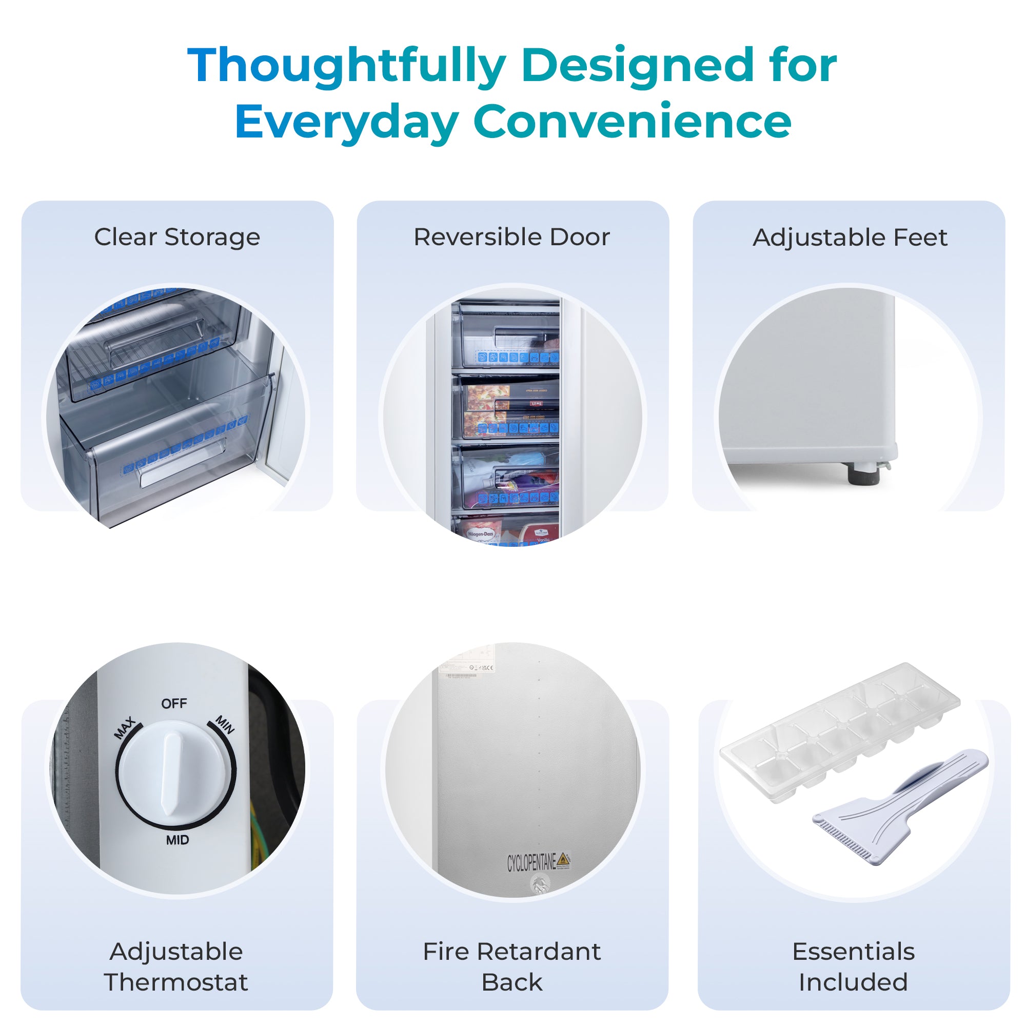 Subcold Eco90F Small Freezer - White