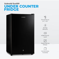 Thumbnail for Subcold Eco100 LED Under Counter Fridge - Black | Refurbished