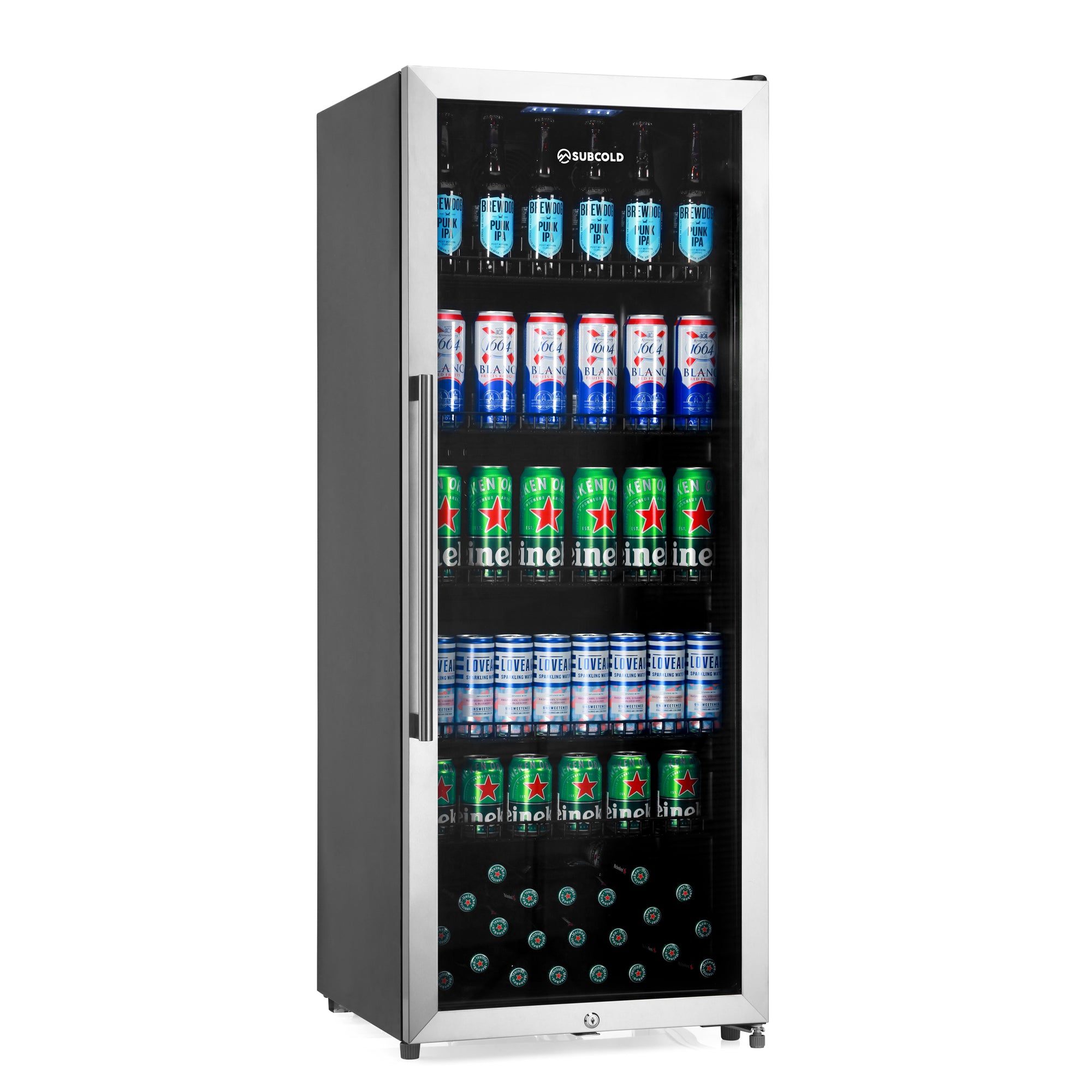 Subcold Maxi250 Tall Drinks Fridge Stainless Steel