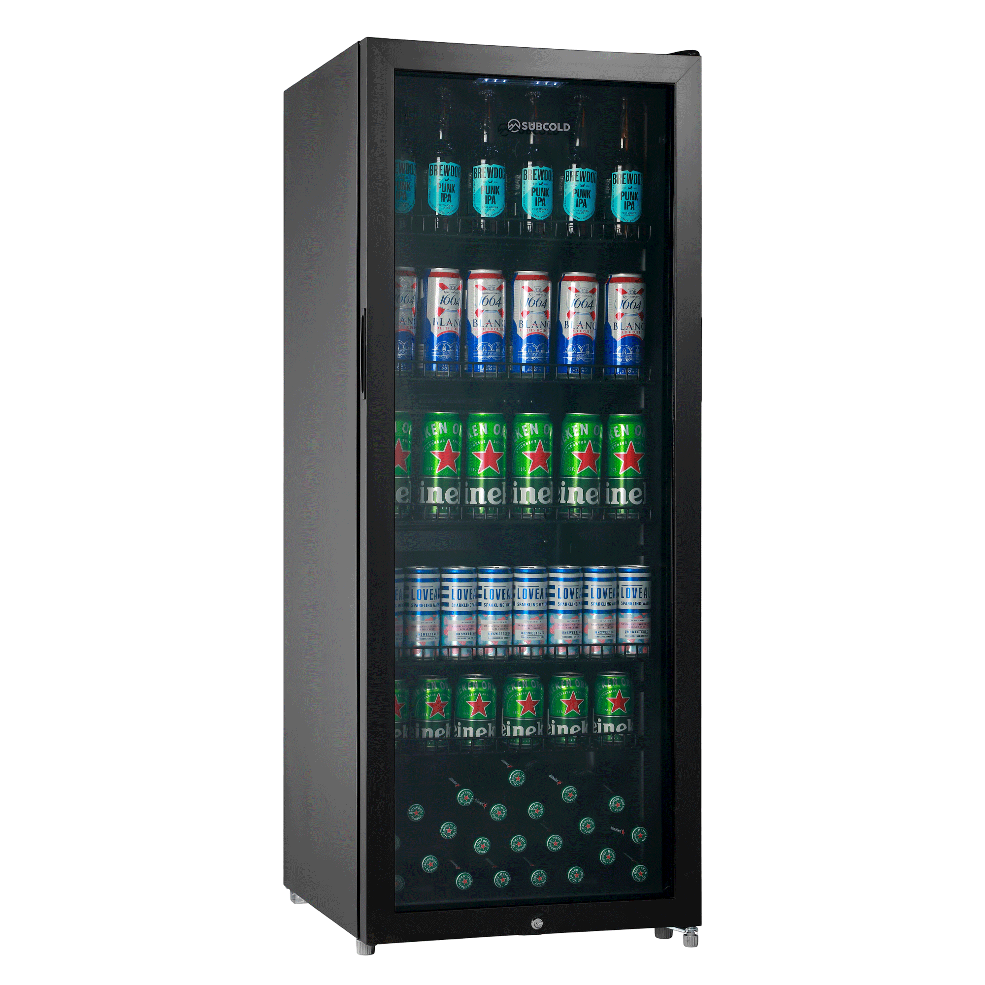 Subcold Maxi 250L Tall Drinks Fridge Black Subcold – Subcold Ltd - Main Image