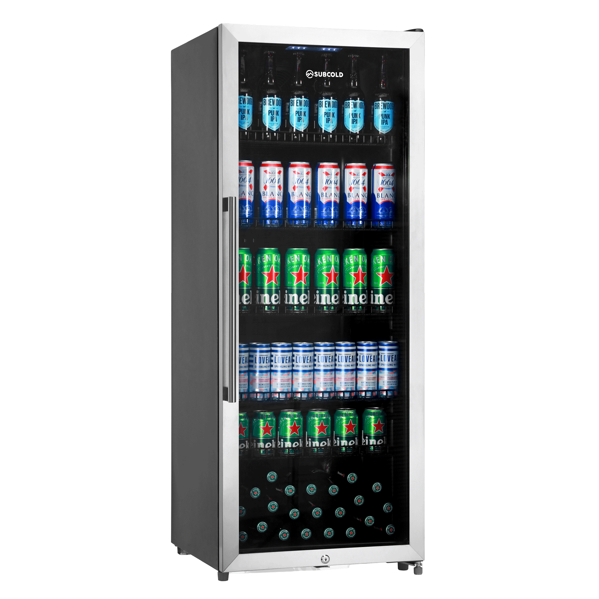 Subcold Maxi250 Tall Drinks Fridge Stainless Steel