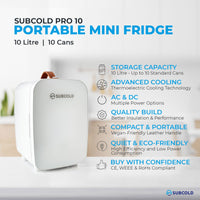Thumbnail for Pro 10L Mini Fridge - White | Refurbished