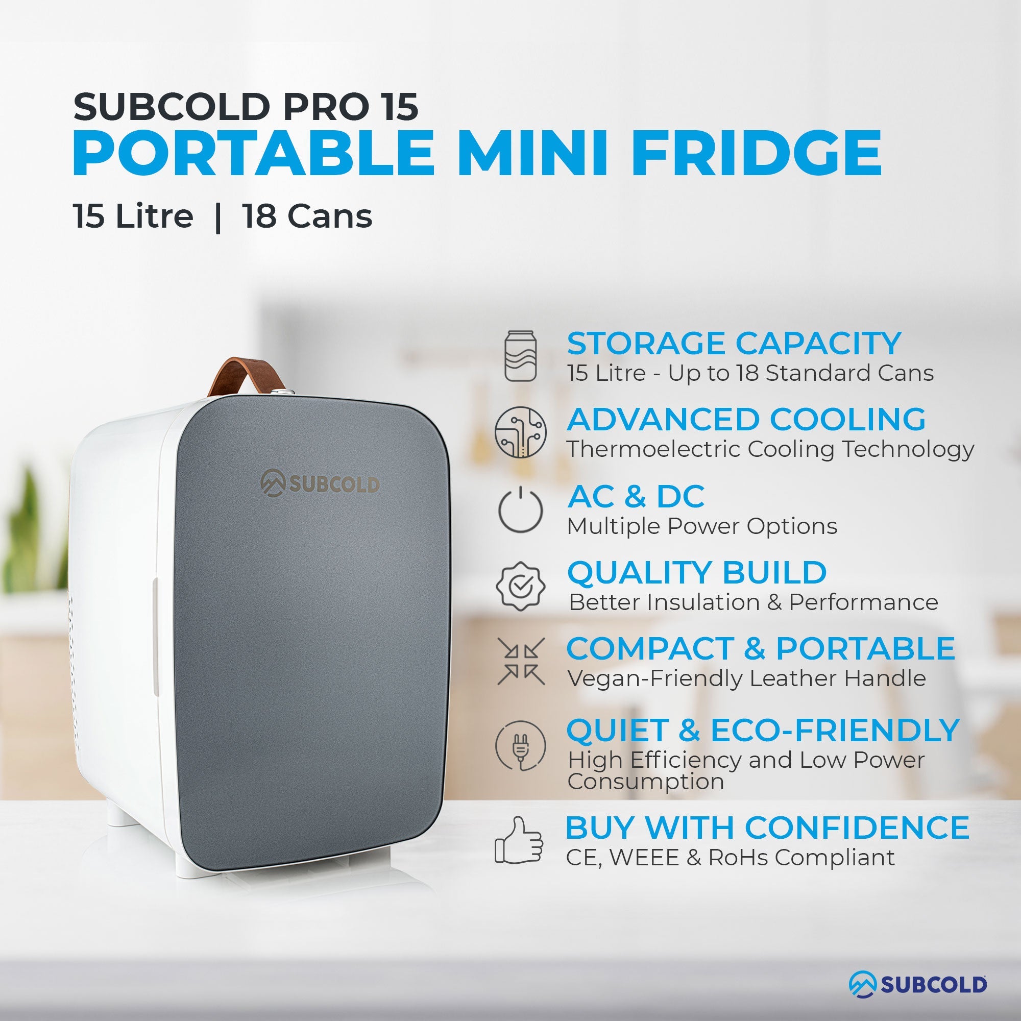 Subcold 15l shop mini fridge