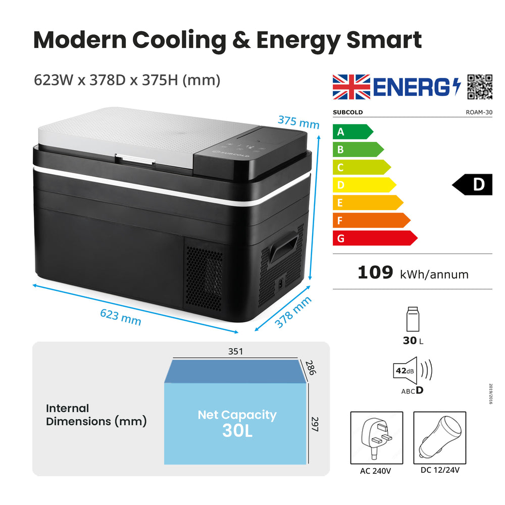 Car Fridge Freezer - Portable - Subcold ROAM 30 Litre