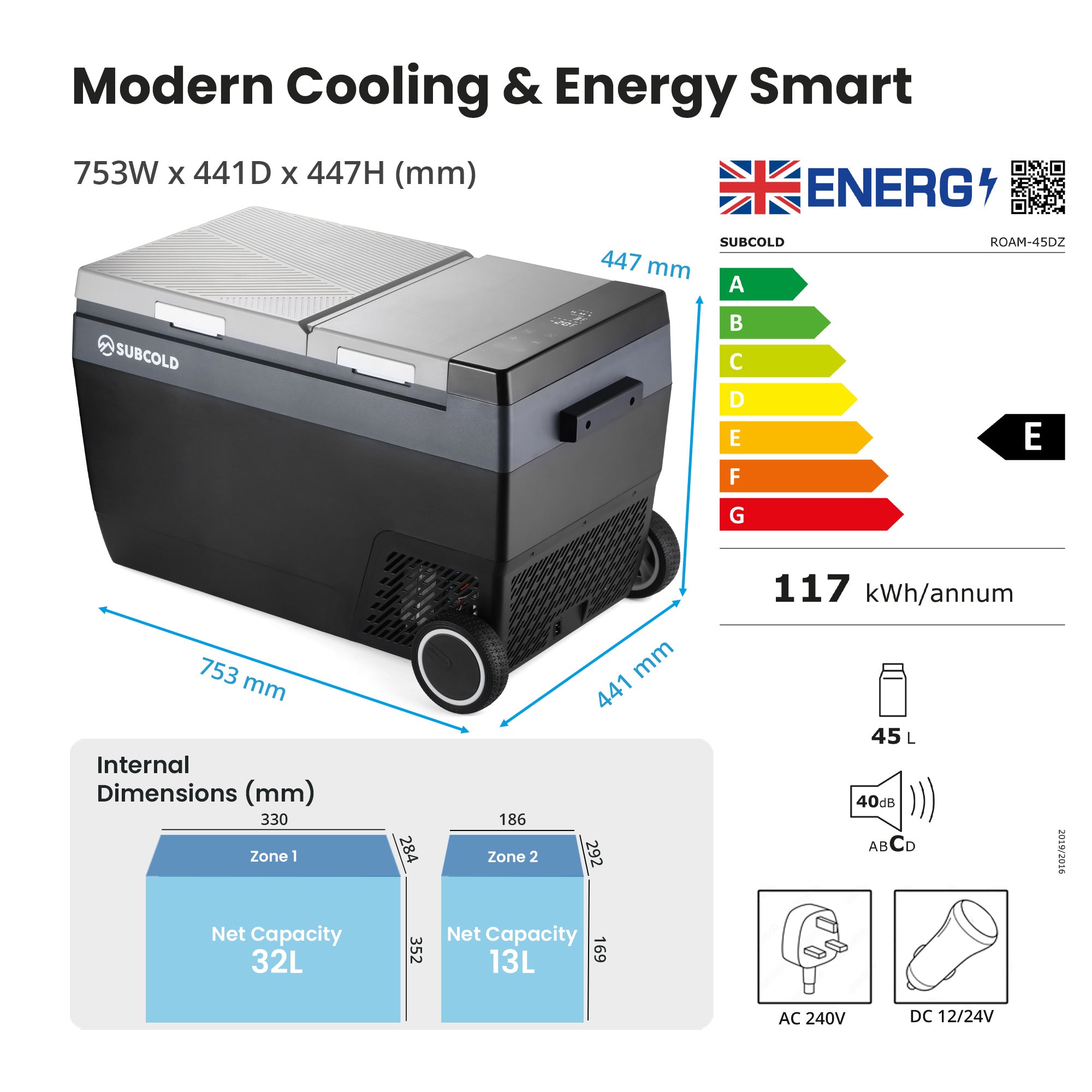 Subcold Roam-45DZ Portable Car Fridge