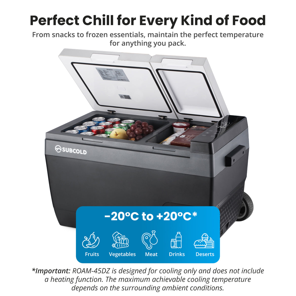 Car Fridge Freezer - Portable - Subcold ROAM 45 Litre