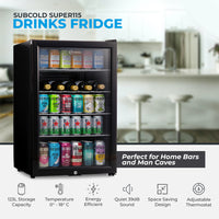 Thumbnail for Subcold Super 115 LED Beer Fridge - Black
