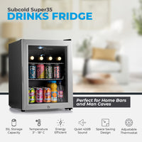 Thumbnail for Subcold Super 35 LED Beer Fridge - Silver