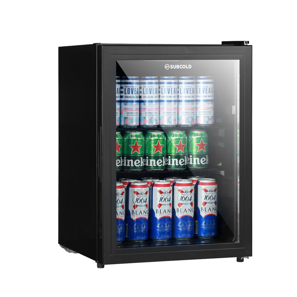 Glass Door Beer Fridge - Subcold Cave 60-G Black