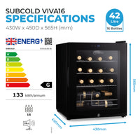 Thumbnail for Subcold Viva16 LED - Wine Cooler