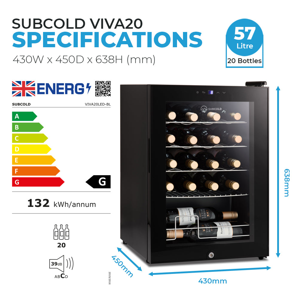 Subcold Viva20 LED - Wine Cooler