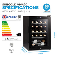 Thumbnail for Subcold Viva20 LED - Wine Cooler