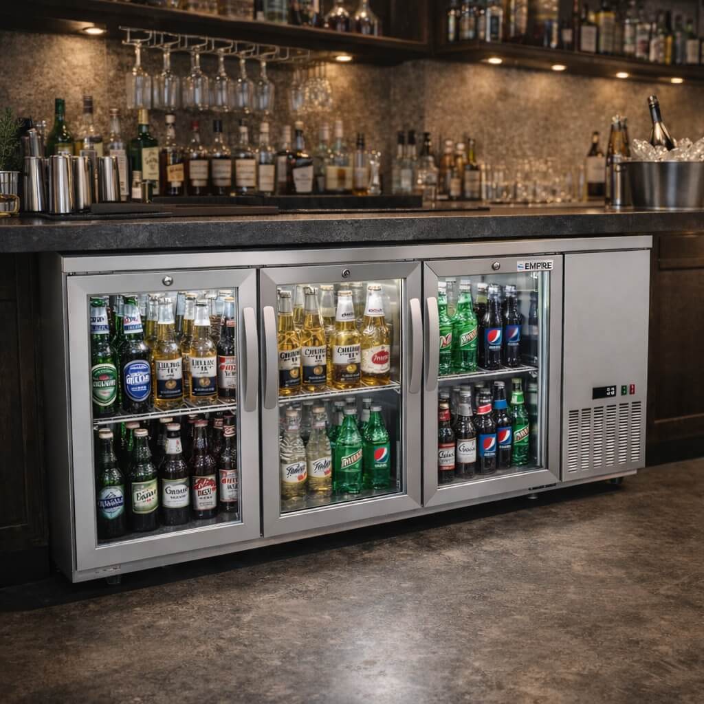 Empire Triple Door 506L Undercounter Commercial Fridge CL-526HR