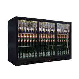 Empire Triple Door 330L Bottle Cooler – B Energy Rated Sliding Door Commercial Back Bar Fridge | CL-320S