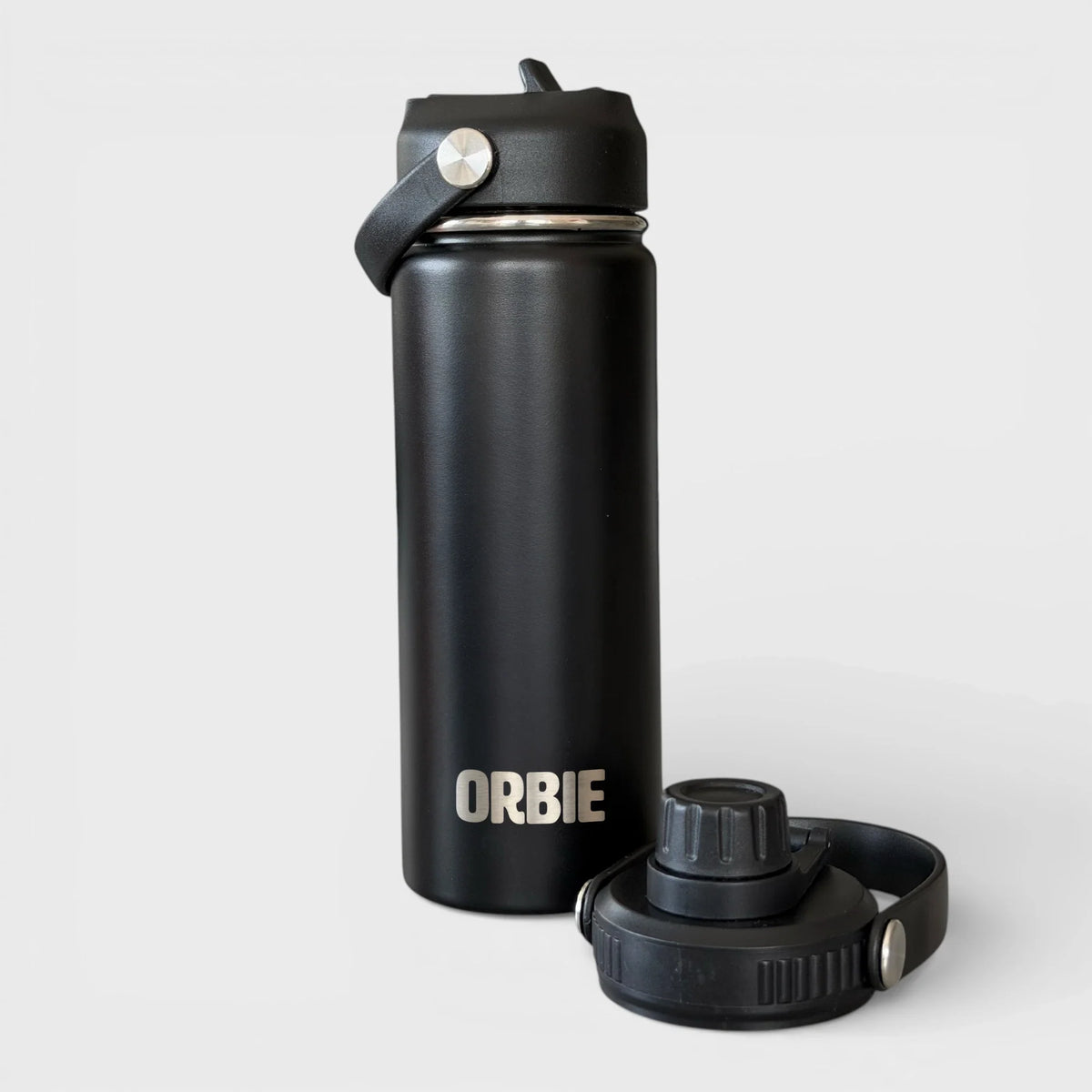Orbie 18oz Insulated Bottle Black