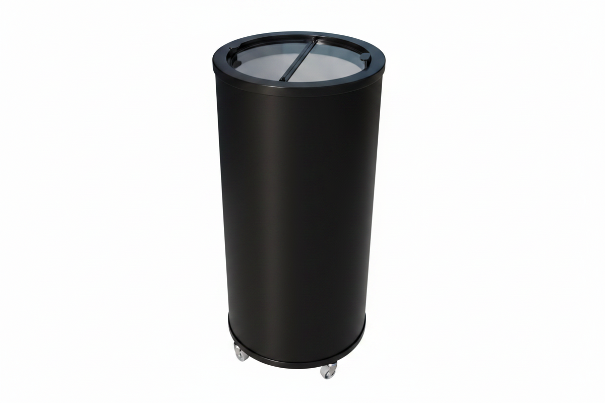 Empire Drinks Can Bottle Dump Impulse Barrel Mobile Cooler Black - EMP-CC77