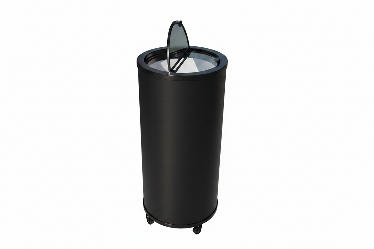 Empire Drinks Can Bottle Dump Impulse Barrel Mobile Cooler Black - EMP-CC77