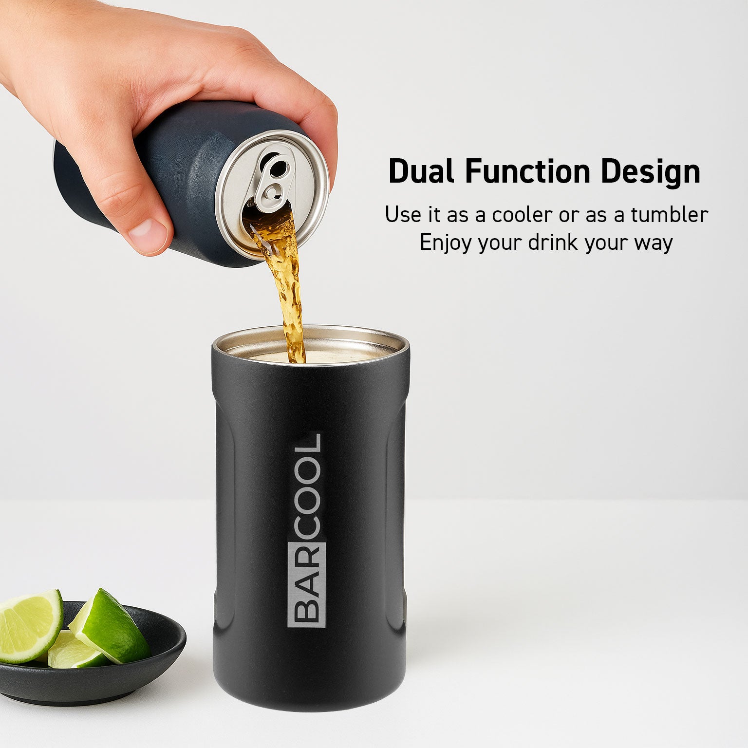 Barcool Insulated Beer Cooler and Tumbler with Opener