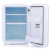 Subcold Eco75 Mini Fridge White, Table-Top Model, Counter-Top Fridge, Solid Door with Ice-Box, Lock & Key