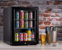 Thumbnail for Subcold Super 35 litre beer drinks fridge black with glass door