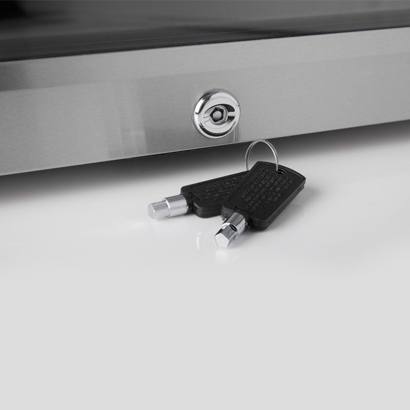 Subcold Super 50 litre stainless steel beer drinks mini fridge lockable with key