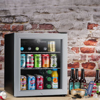 Thumbnail for Subcold Super 50 litre table top silver beer drinks mini fridge