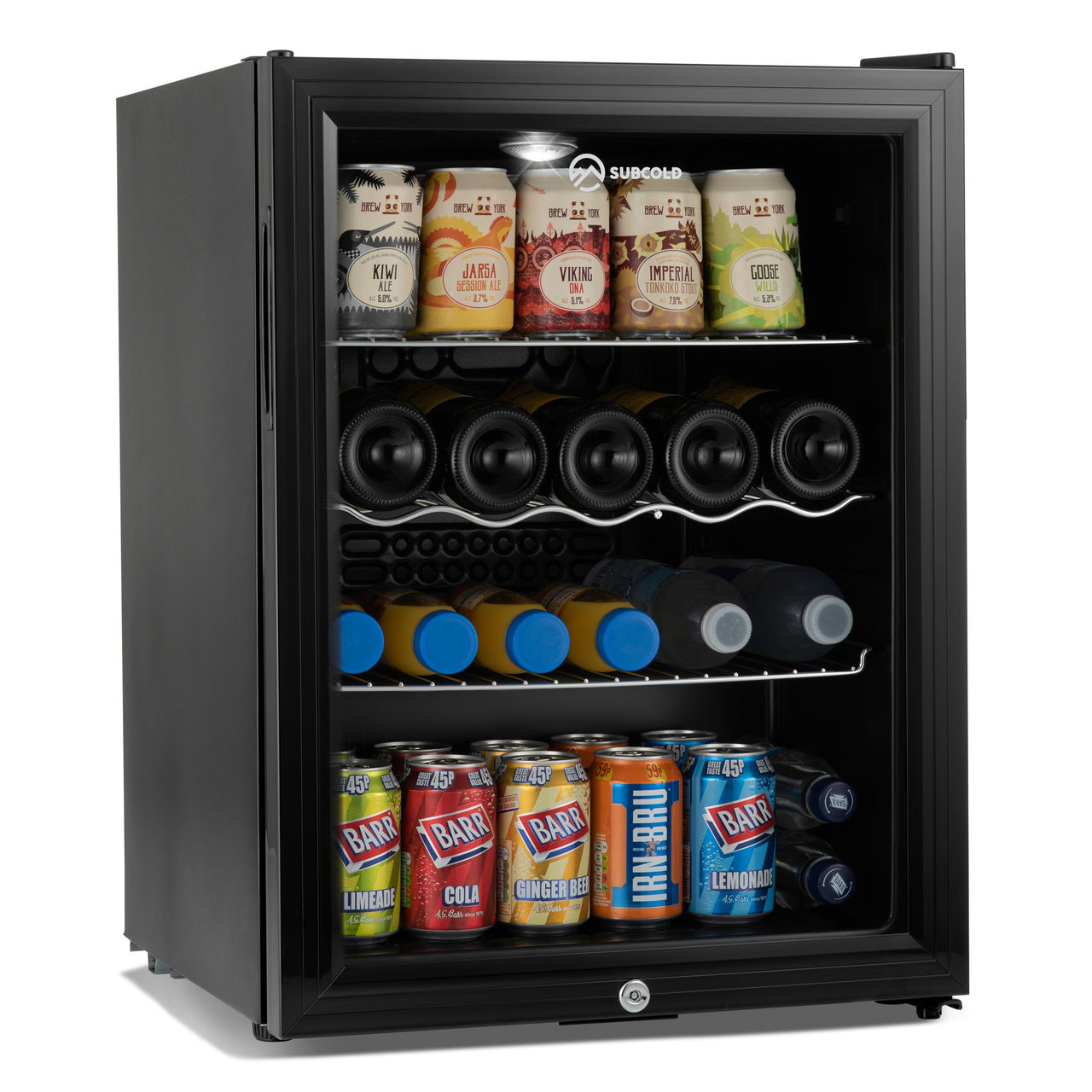 Subcold Super 65 litre beer drinks fridge black